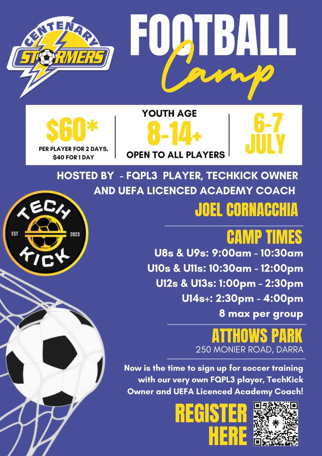 Holidays Football Camp – 6 & 7 July